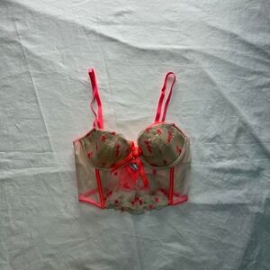 Victoria's Secret Dream Angels Long Lined Demi Bra 32C